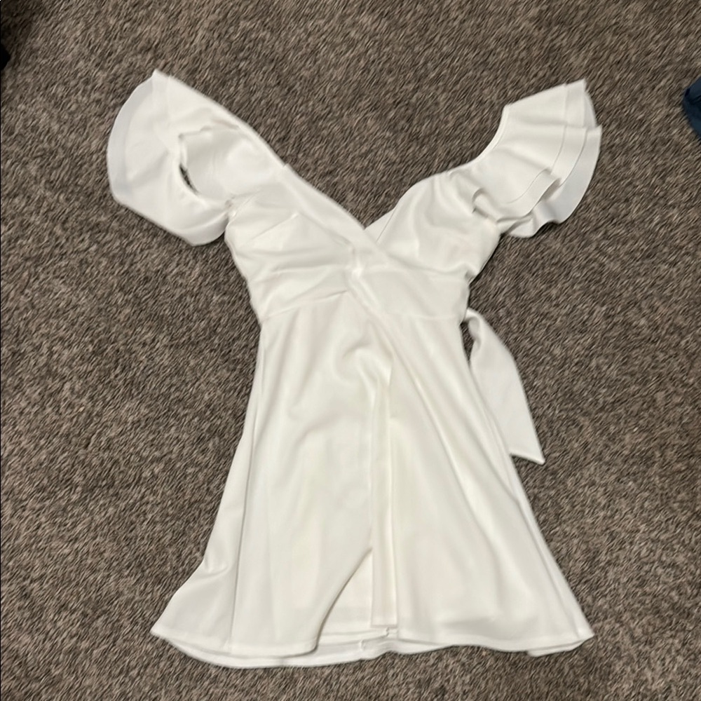 Altard State White Sweetheart Midi Dress